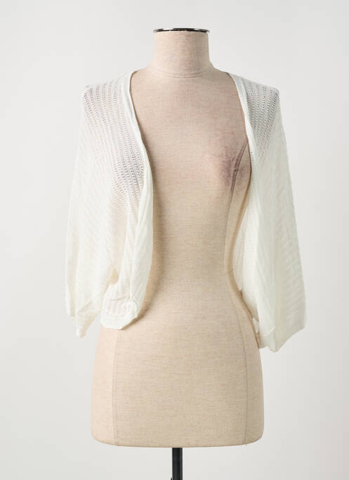 Gilet manches longues blanc CREAM pour femme