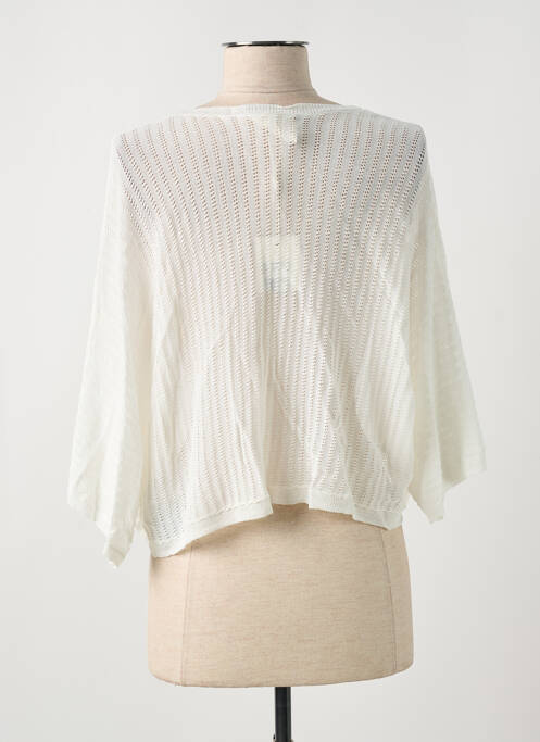 Gilet manches longues blanc CREAM pour femme