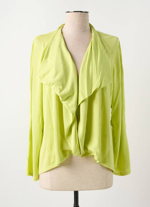 Gilet manches longues jaune FELINO pour femme