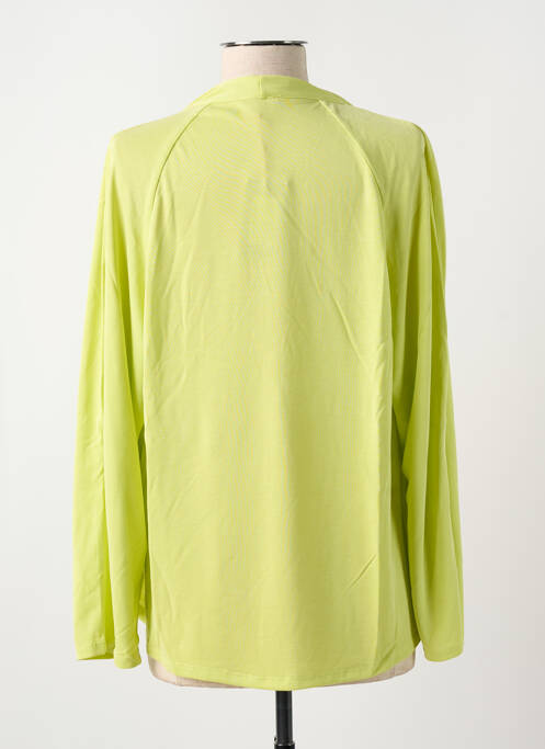 Gilet manches longues jaune FELINO femme