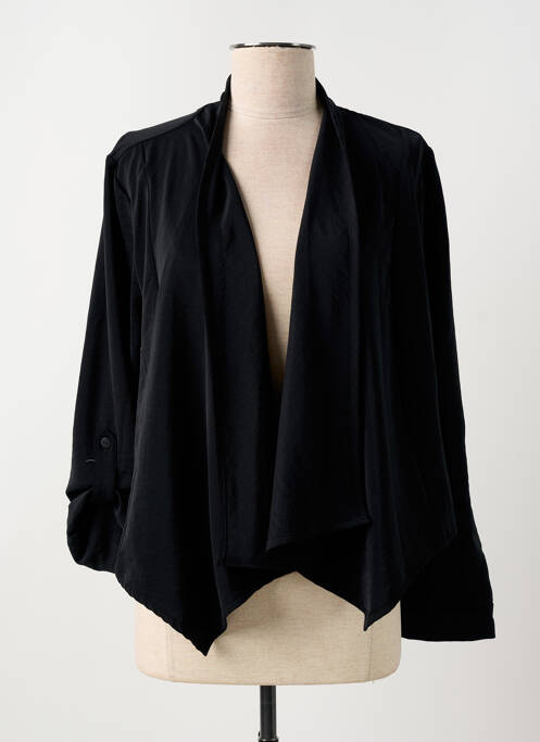 Gilet manches longues noir EVER SASSY pour femme