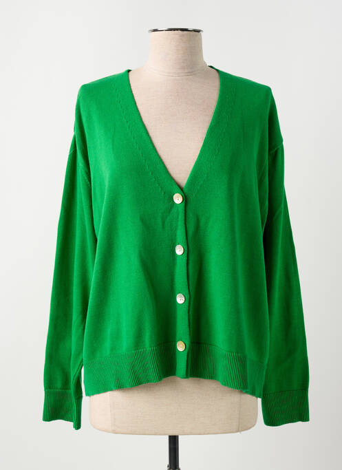 Gilet manches longues vert SIGNE NATURE pour femme