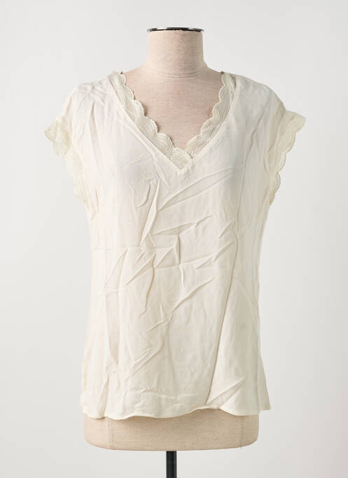 Top beige JULIE GUERLANDE pour femme