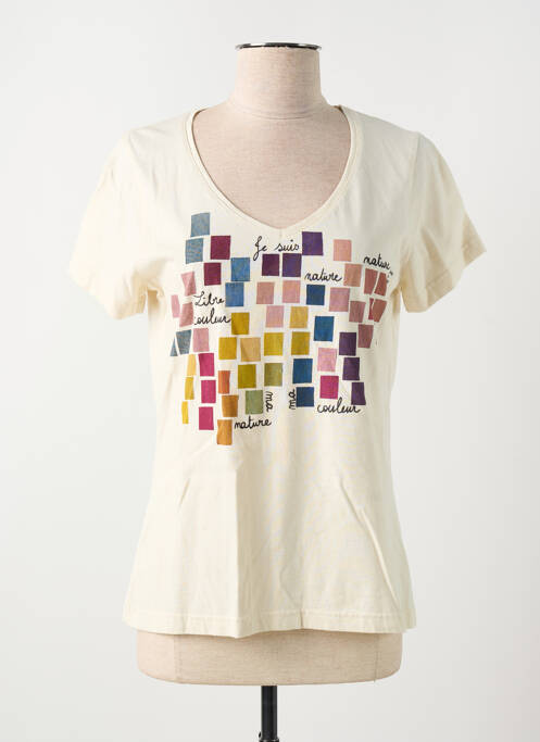 T-shirt beige MADE IN SENS pour femme