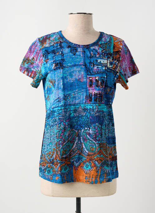 T-shirt bleu ORIENTIQUE NATURALLY pour femme