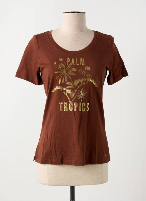T-shirt marron TRAMONTANA pour femme