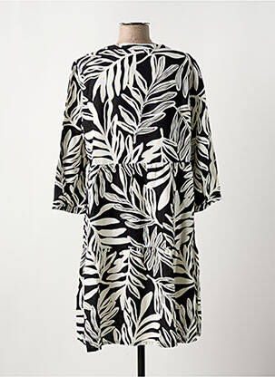 Robe mi-longue manches 3/4 manches 3/4 noir CECIL femme