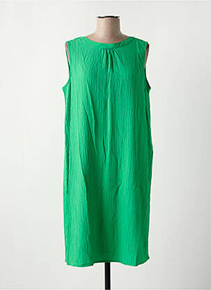 Robe mi-longue sans manche sans manche vert CECIL femme