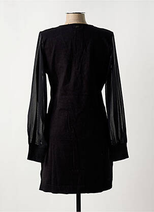 Robe mi-longue manches longues manches longues noir FREEMAN T.PORTER femme