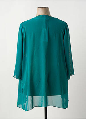 Veste kimono coupe fluide vert GREGORY PAT femme