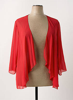 Veste kimono col v rouge GUY DUBOUIS femme