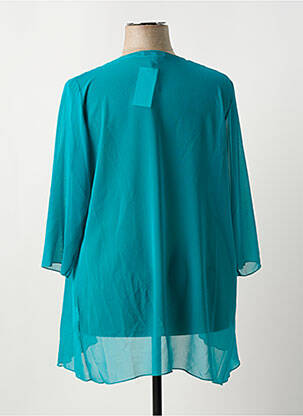 Veste kimono coupe fluide vert GREGORY PAT femme