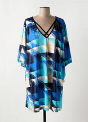 Robe mi-longue bleu SI BELLE ET TRÈFLE pour femme seconde vue