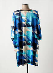 Robe mi-longue bleu SI BELLE ET TRÈFLE pour femme seconde vue