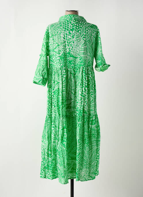 Robe longue vert ORIENTIQUE NATURALLY pour femme