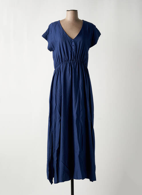 Robe mi-longue bleu C'EST BEAU LA VIE pour femme