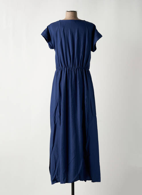 Robe mi-longue bleu C'EST BEAU LA VIE pour femme