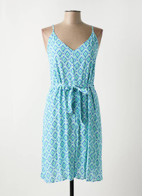 Robe mi-longue bleu JULIE GUERLANDE pour femme