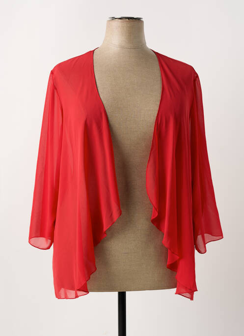 Veste kimono rouge GUY DUBOUIS pour femme