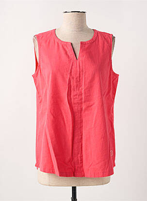 Blouse col rond sans manche rouge CECIL femme