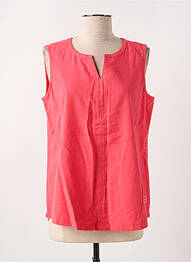 Blouse col rond sans manche rouge CECIL femme