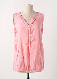Blouse col v sans manche rose CECIL femme