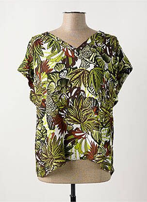 T-shirt imprimé fantaisie manches courtes vert DIANE LAURY femme