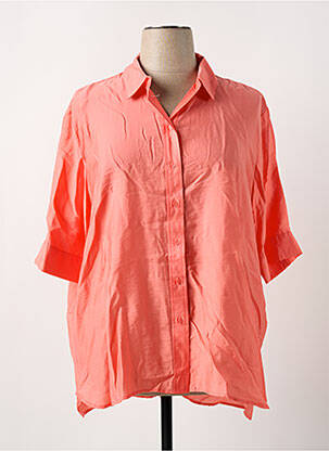 Chemisier coupe droite manches courtes orange COPENHAGEN femme