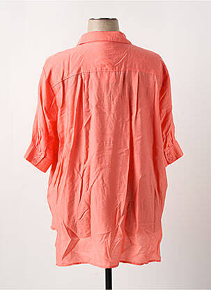 Chemisier coupe droite manches courtes orange COPENHAGEN femme