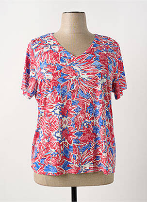 T-shirt imprimé fantaisie manches courtes rouge DIANE LAURY femme