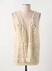 Gilet sans manche beige C'EST BEAU LA VIE pour femme seconde vue