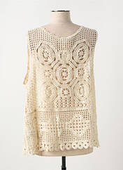 Gilet sans manche beige C'EST BEAU LA VIE pour femme seconde vue