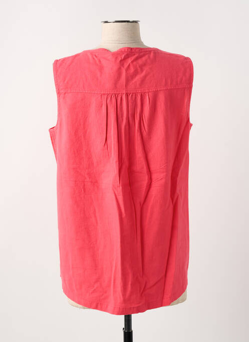 Blouse col rond sans manche rouge CECIL femme