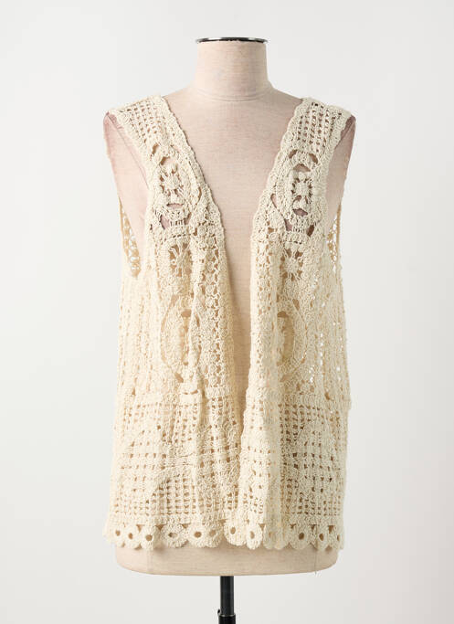 Gilet sans manche beige C'EST BEAU LA VIE pour femme