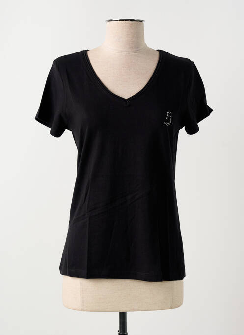 T-shirt noir FELINO pour femme