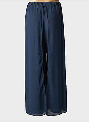 Pantalon droit taille élastique bleu GREGORY PAT femme