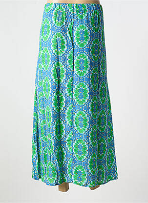 Jupe mi-longue taille élastique vert GEISHA femme