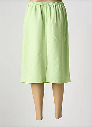 Jupe mi-longue coupe droite vert GUY DUBOUIS femme