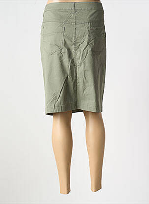 Jupe mi-longue coupe droite vert BRANDTEX femme