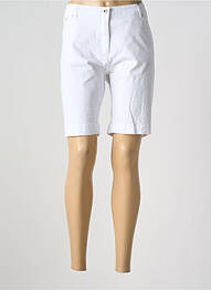 Bermuda coupe droite blanc BRANDTEX femme