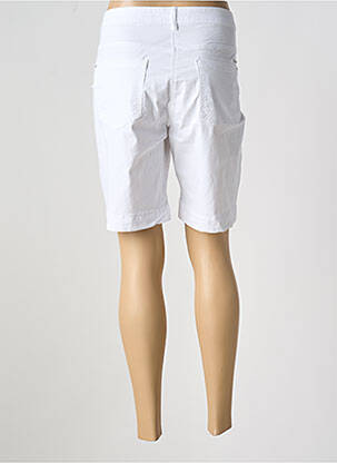 Bermuda coupe droite blanc BRANDTEX femme