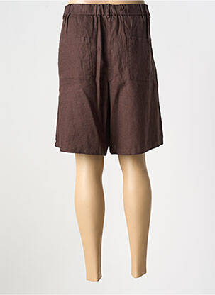 Bermuda taille élastique marron DIANE LAURY femme