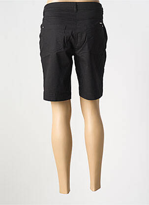 Bermuda coupe droite noir BRANDTEX femme