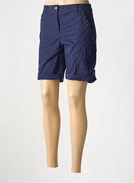 Short fermeture zippée sous rabat boutonné bleu BRANDTEX femme