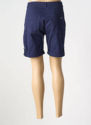 Short fermeture zippée sous rabat boutonné bleu BRANDTEX femme