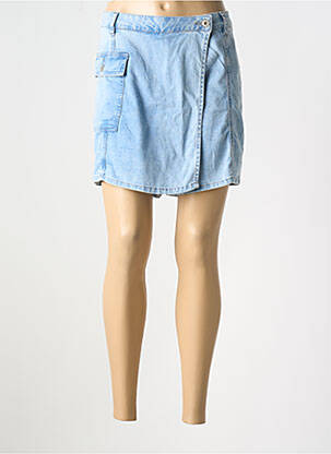 Jupe short poches bleu GEISHA femme