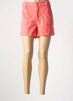 Short fermeture zippée sous rabat boutonné rose C'EST BEAU LA VIE femme
