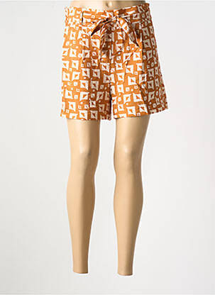 Short coupe droite jaune GEISHA femme