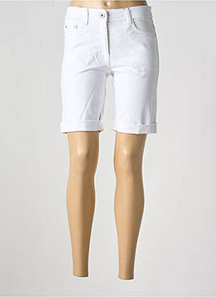 Bermuda coupe droite blanc COASTLINE femme