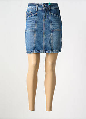 Jupe courte poches bleu STREET ONE femme